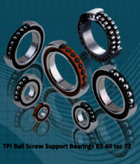 TPI Ball Screw Support Bearings BS 40 tac 72