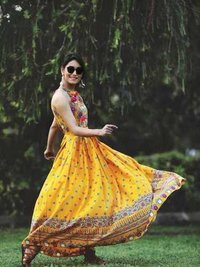Traditional Printed One Piece Dress