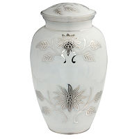 Grace White Cremation Urn