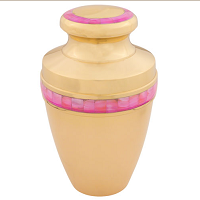 Albion Pink Mother of Pearl Urn