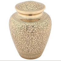 Leaves of Gold Cremation Urn