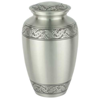 Elegant Pewter Urn For Ashes