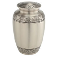 Elegant Pewter Urn For Ashes