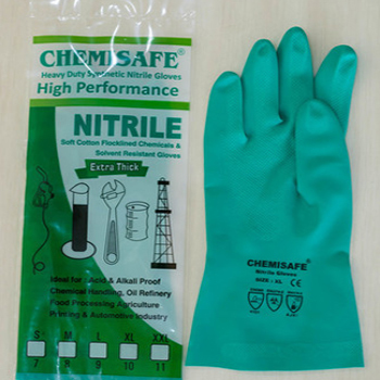 Green Chemisafe Nitrile Gloves