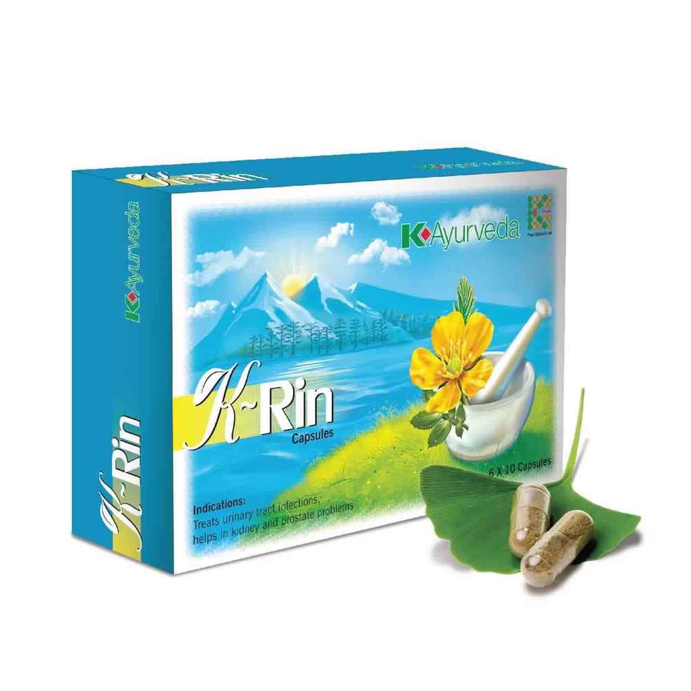 K-Rin - Herbal Detox Formula for Urinary Tract Health Yellow Color Enhances Diuretic Activity Antiseptic & Anti-Inflammatory Benefits Supports Body & Face Detoxification Recommended for All Genders