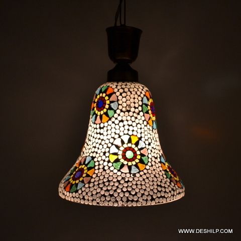 DECOR MOSAIC DESIGN GLASS WALL HANGING LAMP