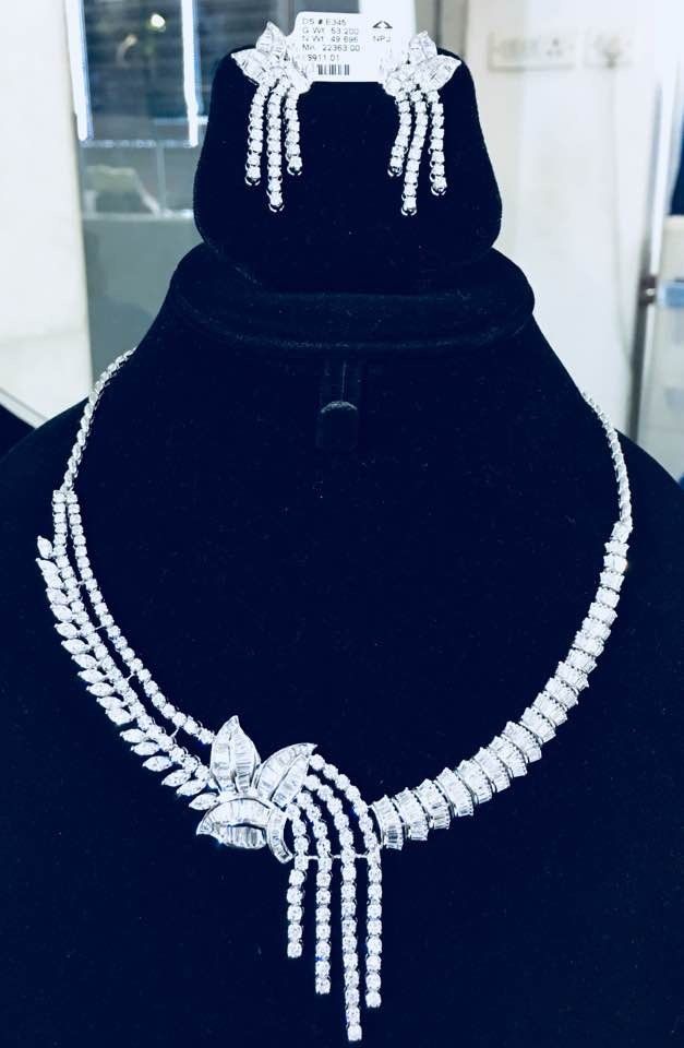 Diamond Silver Necklace