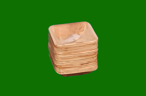 Areca Square Bowl Shrink pack with Silica Gel