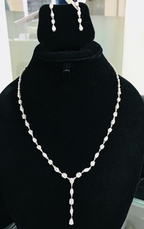 Diamond Necklace Jewelry Set