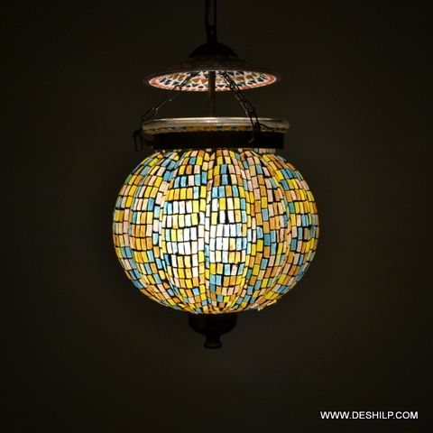 BIG MULTI MOSAIC  WALL HANGING LAMP