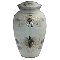 Diamond Cut Blue Cremation Urn