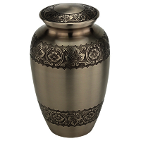 Diamond Cut Blue Cremation Urn