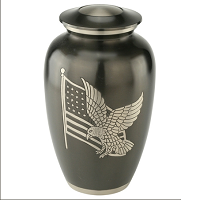 Diamond Cut Blue Cremation Urn