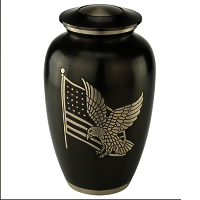 Diamond Cut Blue Cremation Urn