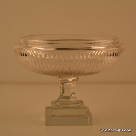 Transparent CUTTING GLASS BOWL