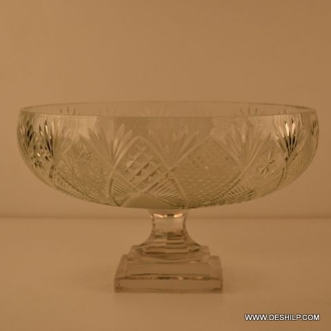 DECOR CUTTING GLASS BOWL