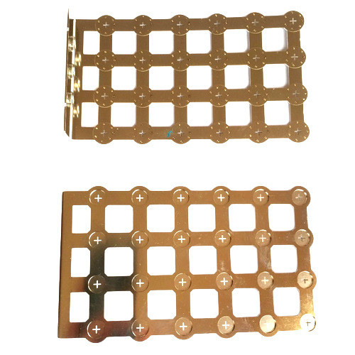 Rectangular 4X6 Copper Nickel Lithium Battery Bus Bar Connector