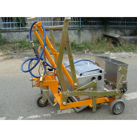Semi-Automatic Pedestrian Road Marking Machine