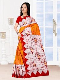 Block Print Cotton Saree