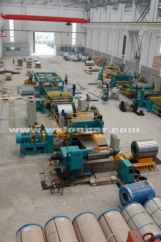 Stainless Steel Cut to Length Line - 3mm Thickness, 28x9m Dimension, 200000 Kg/hr Capacity | Full Automatic, PLC Controlled, High Efficiency, Low Noise