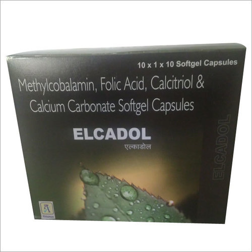 Calcium Carbonate Calcitriol Methylcobalamin Folic Acid Softgel Capsules Store In Cool