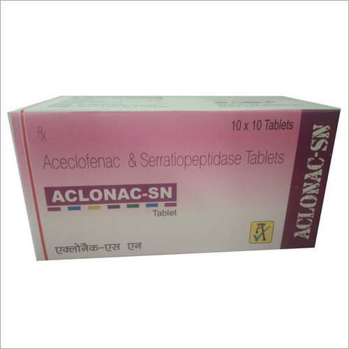 Aceclofenac & Serratiopeptidase Tablets General Medicines