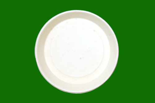 Sugarcane Bagasse Round Deep Plate 8inch
