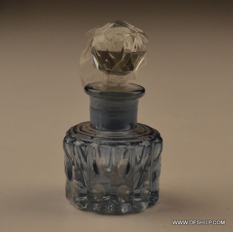 SMALL AND ANTIQUE CUT GLASS DECANTER