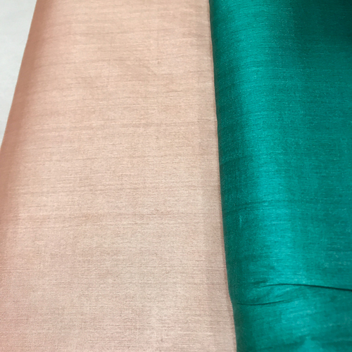Beige Pure Tussar Silk Running Fabric