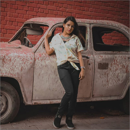 Printed Ladies Cotton Shirts