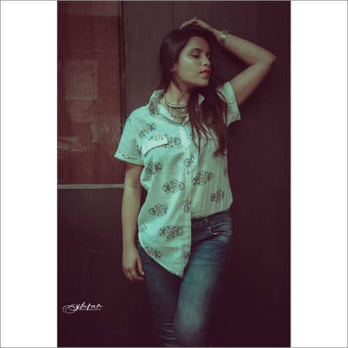 Off White Ladies Cotton Shirts