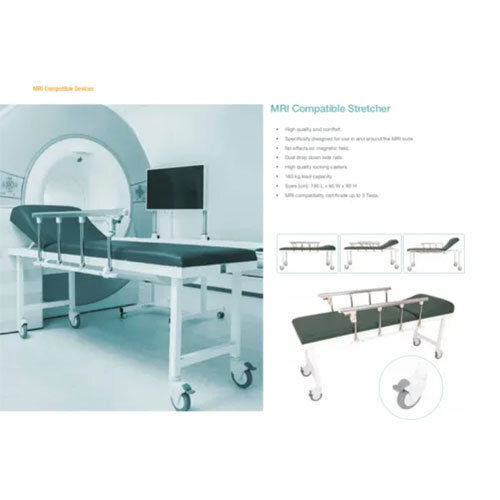 Mri Compatible Trolley/ Stretcher - Application: Specifically Designed For Use In And Around Th Emri Suite