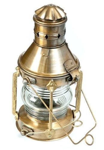 Antique Marine Ship Lantern Boat Light Anchor-Lamp Cargo Ship Oil Kerosene Lamp
