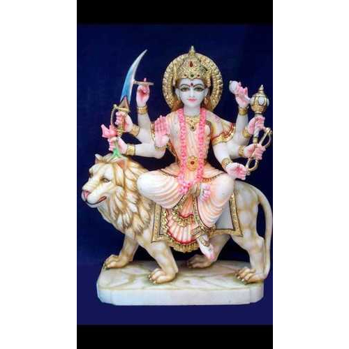 Durga Marble Statue