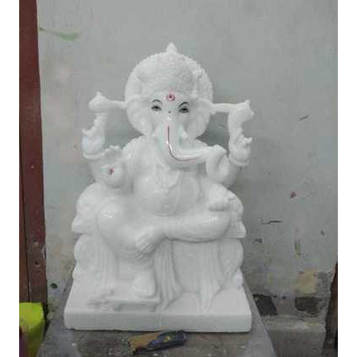 White Marble Ganesh Statue