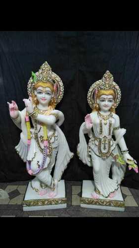 Radhe Krishna Marble Statues