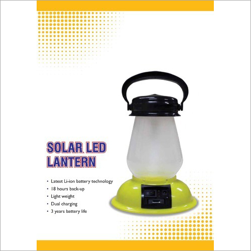 Solar LED Lantern With Li-ion Rechargeable Battery