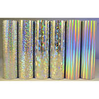 Pvc Holographic Films - Customizable Length & Width, Various Thickness - Durable, Strong Adhesiveness, Enhanced Visuals, Metallic Look, Shiny Finish