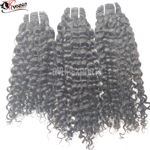 Human Hair Weave Curly - 100% Remy Virgin Human Hair, 10-30 Inch Lengths | Natural Color, No Shedding, Double Weft, Easily Restyled