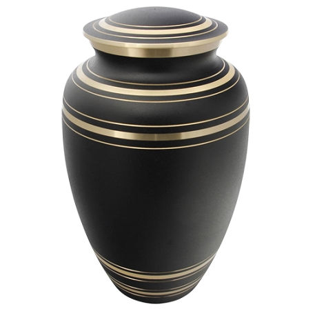 Classic Onyx Brass Cremation Urn