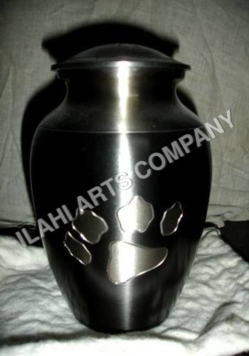 Brass Antique Aluminum Dog Urn