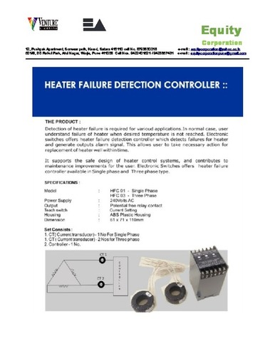 Heater Failure Detection Controller Heater Failure Detection Controller