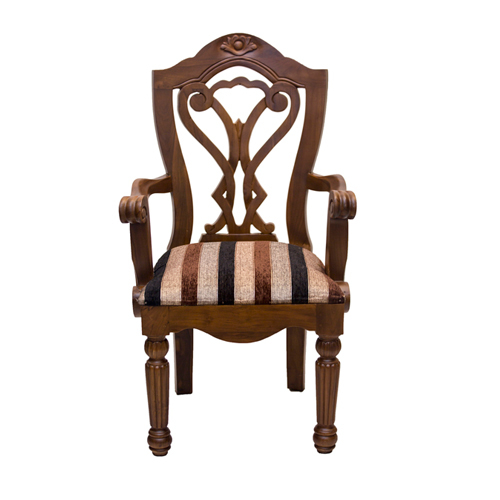 Wooden Chair - Solid Wood, Polished Finish, Brown Color | Eco-Friendly, Comfort Seating, Elegant Design