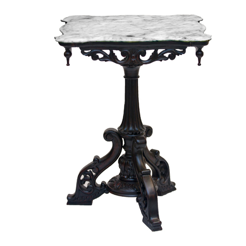 Brown And White Marble Top Designer Table