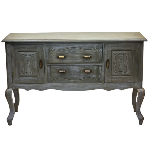 Grey Wooden Living Room Sideboard
