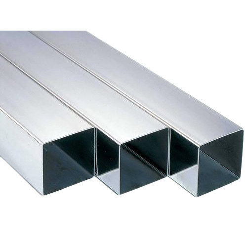 Stainless Steel Rectangular Pipe - Color: Silver