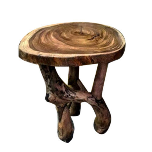 Rustic Round Wooden Stool