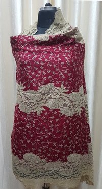 Assorted Fine Wool 5 Side Lace With Aari Embroidery