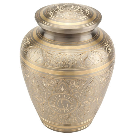 Elite Hammered Gold Cremation Urn