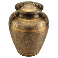 Elite Hammered Gold Cremation Urn